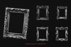 10 Bundle Dark Art Frame Vintage Horror Decor Scary Ornament Product Image 3