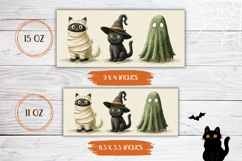 Halloween Cats Mug Wrap, Halloween Monsters Coffee Mug PNG Product Image 2