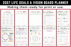 2027 Life Goals &amp; Vision Board Planner Product Image 2