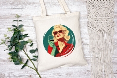 Summer Girl Illustration, Cartoon Girl With Wine PNG Product Image 2