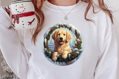3D Christmas Dog Ornaments Engraved Bundle, 3D Dog Christmas Product Image 2
