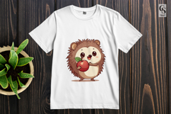 Cute Hedgehog Clipart Sublimation PNG Product Image 2
