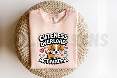 Cartoon Puppy Cuteness Overload Design For Sublimation Cute Product Image 2