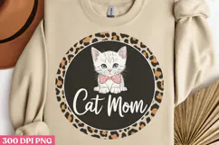 Cat Mom PNG, Cat Mom Sublimation PNG Product Image 3