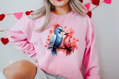 Breeds of Valentine Kissing Birds, Valentine's Day Clipart Product Image 2