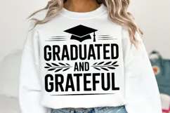 Graduation and Grateful svg | Graduation Svg | Shirt Svg Product Image 1