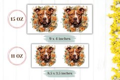 Pit Bull Mug Wrap Design, Dog Coffee Cup Sublimation Designs Product Image 2