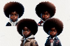 4Th July Black Little Boy Clipart, American Little Boy. Product Image 2