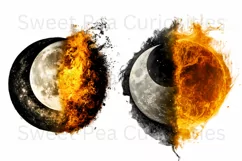Moon, Sun, Stars, Fantasy, Ephemera, PNG, Clipart Product Image 2