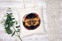 Celestial Butterfly Illustration PNG, Cute Moon Illustration Product Image 2