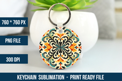 Latin Pattern Keychain | Keychain Design Product Image 1