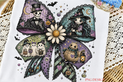 Halloween Bow PNG, Spooky Coquette Halloween Sublimation, Wi Product Image 3