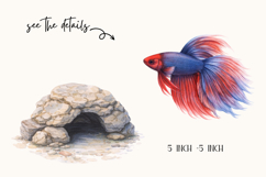 Aquarium Clipart Set, Watercolor Fish Product Image 2