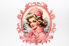 Vintage Pink Christmas Clipart Product Image 2