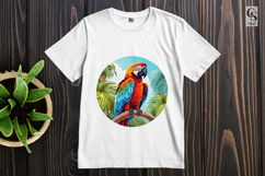 Colorful Parrot Clipart Sublimation PNG Product Image 2