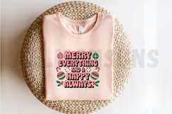 Merry Everything and a happy Always Sublimation PNG Design Product Image 2