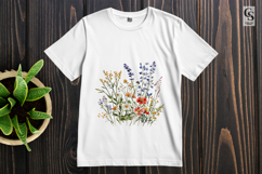Wildflower Bouquet Clipart Sublimation PNG Product Image 2