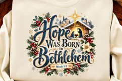 4 Christian Christmas PNG Designs, 4 Nativity Bible Verse PN Product Image 2