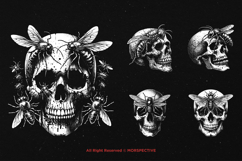 10 Bundle Dark Art Skull Insect Animal Bug Beetle Fly Wasp Product Image 3