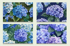 Hydrangea Flowers Cutting Boards sublimation Design Product Image 2