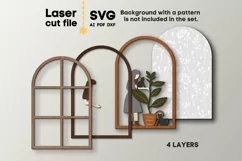Girl with plants SVG Laser cut file for Glowforge Product Image 3