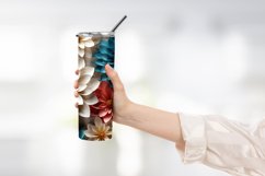 3d flower tumbler wrap sublimation Product Image 2