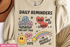 Daily reminders PNG, Positive Motivation Sublimation PNG Product Image 3