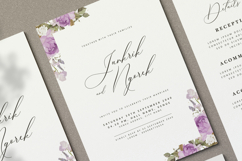 beautiful wedding card invitation set with peonies flower Product Image 2