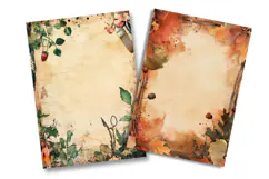 Vintage Botanical Junk Journal Pages Product Image 2