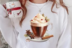Christmas Drink Clipart Sublimation, Christmas PNG Product Image 2