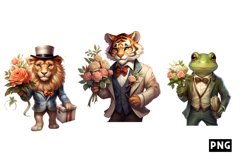 Romatic Gentleman Animal clipart Product Image 1