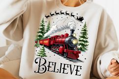 Believe North Pole Train Png, Christmas Png, Believe Png Product Image 4