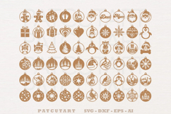 Christmas Ornament SVG Bundle, Christmas Decorations, Laser Product Image 2