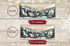 Christmas Mug Wrap Design, Christmas House Sublimation Mug Product Image 2