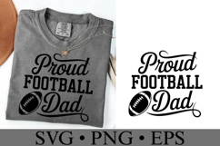 Proud Football Dad Svg | Game Day Svg | Shirt Svg Product Image 1