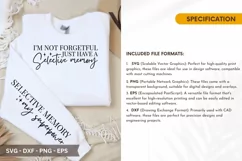 I'm not forgetful I SVG - Funny Sleeve T-Shirt Design Product Image 2