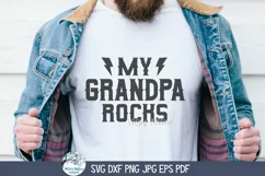 My Grandpa Rocks SVG | Grandfather's Day Tribute Art Product Image 4