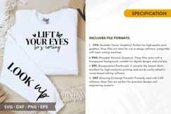 Lift Your Eyes He's Coming - Christian SVG T-Shirt Design Product Image 2