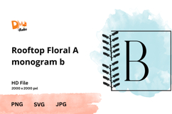 Rooftop Floral Monogram Product Image 1