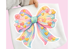 Faux Yarn Easter Bow PNG, Latch Hook Easter Bow PNG, Bow PNG Product Image 2