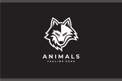 Wolf and Fox Head Logo Design Vector Illustration Product Image 2