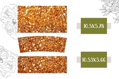 Sparkle Tumbler Design, Gold Glitter 40 Oz Tumbler Wrap Product Image 2