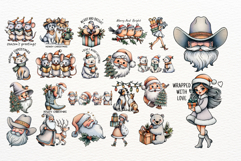 Cute Winter Christmas Clipart Bundle | Cute Christmas PNG Product Image 2