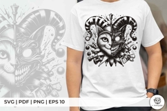 Line Art Cat Jester Chess Piece Product Image 2