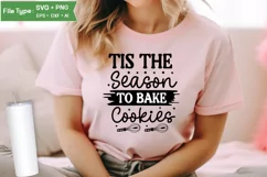 Tis The Season To Bake Cookies SVG Cut File | Farmhouse Product Image 2