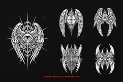 10 Bundle Dark Art Seraphim Wings The Watcher Angel Eye Product Image 3