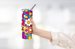 Floral Pattern Tumbler Wrap Sublimation Design Product Image 2