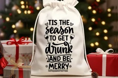 Tis the season to get drunk and be merry SVG Product Image 2