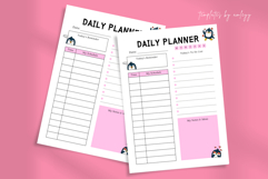 Cute Aesthetic Daily Planner Template Editable Canva Planner Product Image 2