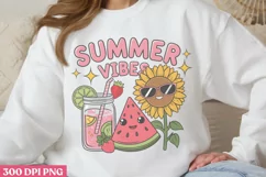 Summer Vibes PNG, Vintage Summer Sublimation PNG Product Image 2